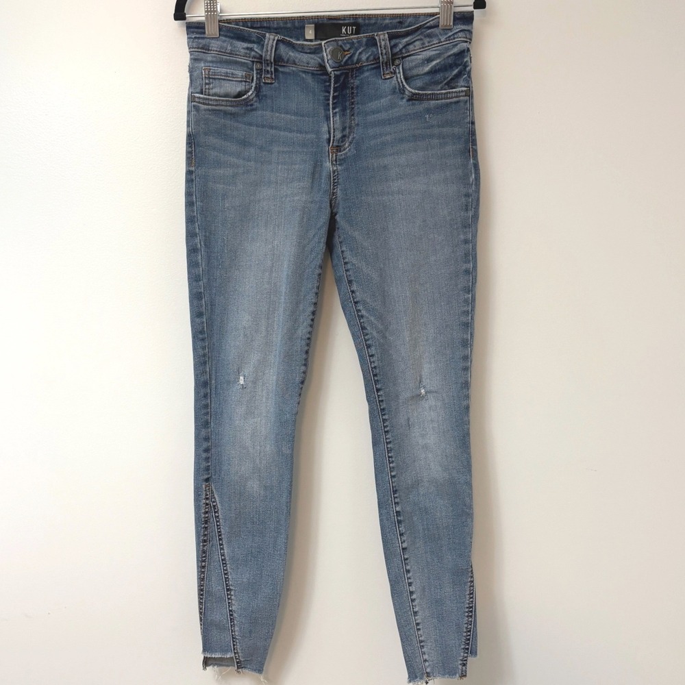 Kut From The‎ Kloth Connie Ankle Skinny Size 4 Distressed Jeans